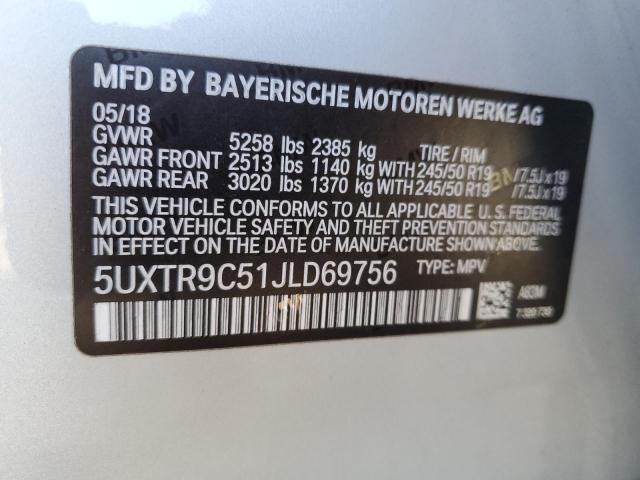 5UXTR9C51JLD69756 2018 BMW X3, photo no. 13