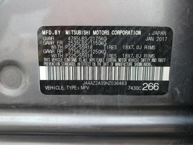 JA4AZ2A39HZ036463 Mitsubishi Outlander Es