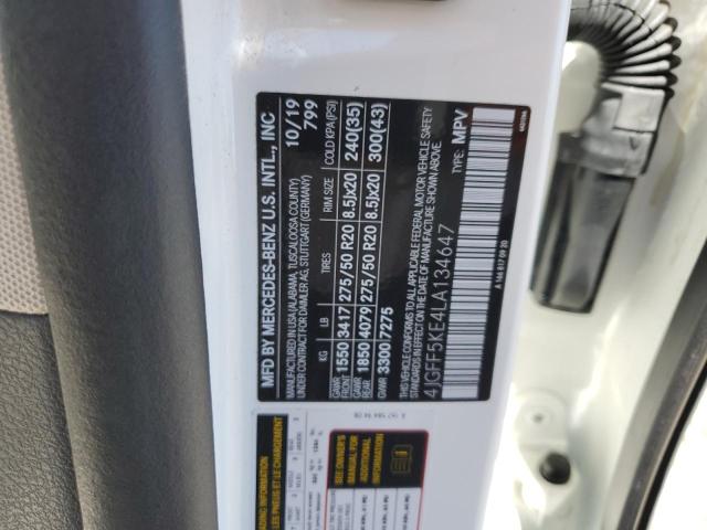 4JGFF5KE4LA134647 Mercedes-Benz Gls 450 4matic