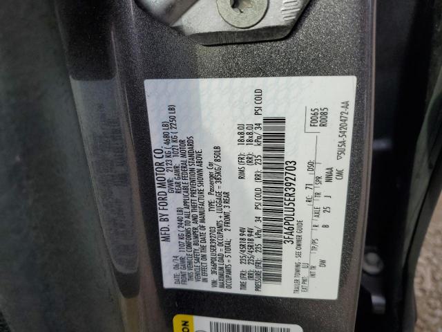 3FA6P0LU5ER392703 Ford Fusion Se Hybrid