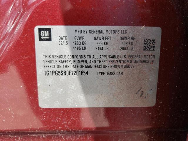 2015 CHEVROLET CRUZE LTZ - 1G1PG5SB0F7201654