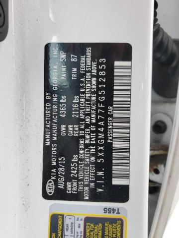 5XXGM4A77FG512853 KIA Optima Lx