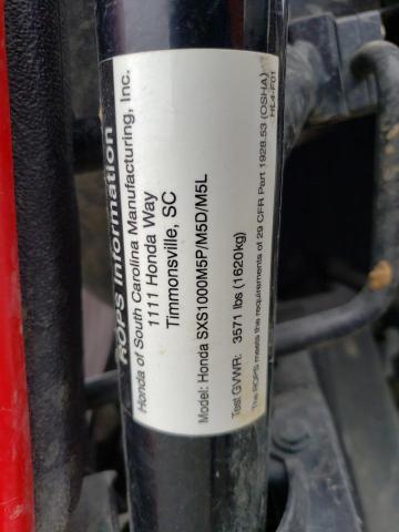 2018 HONDA SXS1000 M5 - 1HFVE0425J4203517