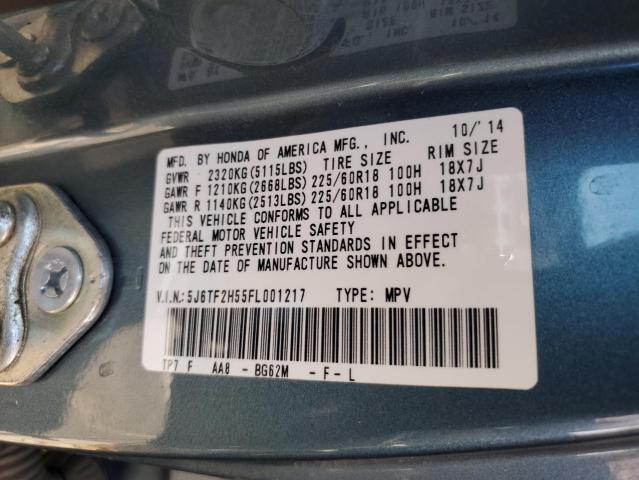 5J6TF2H55FL001217 Honda Crosstour Exl