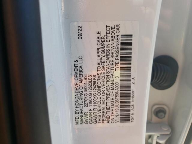 19UUB6F59NA003113 Acura TLX TECH A 10