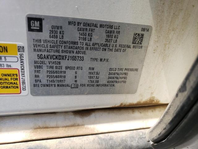 5GAKVCKDXFJ165733 Buick Enclave