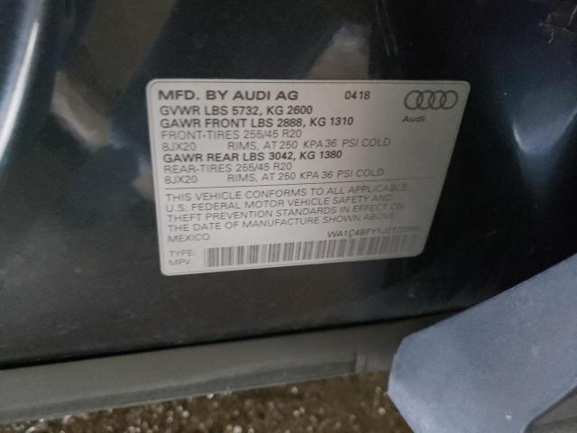 2018 AUDI SQ5 PRESTI WA1C4BFY1J2170958