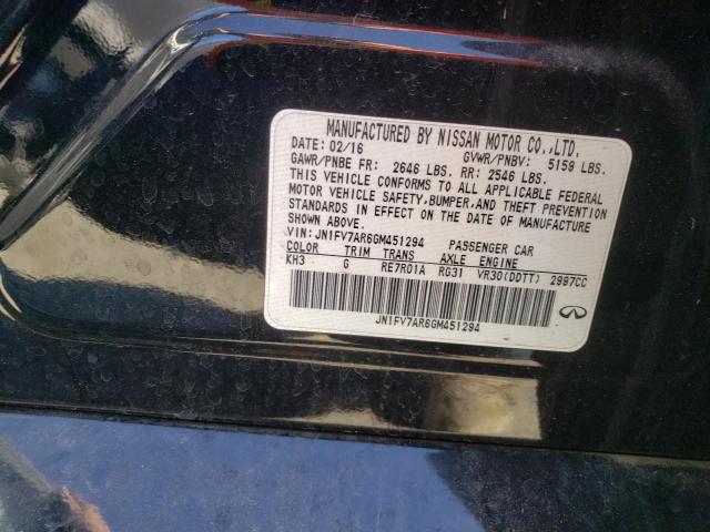 JN1FV7AR6GM451294 Infiniti Q50 Red Sport 400