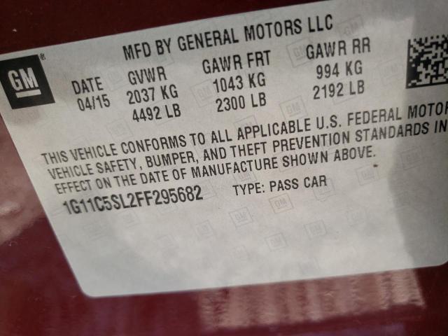 1G11C5SL2FF295682 Chevrolet MALIBU 1LT