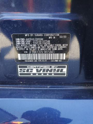 JF1VA1C65L9815843 Subaru Wrx Premium