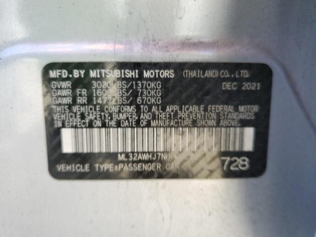 ML32AWHJ7NH002622 Mitsubishi MIRAGE SE