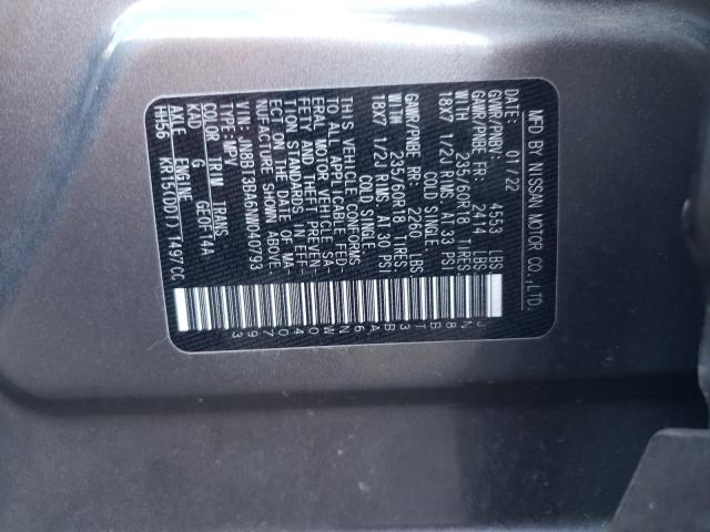 JN8BT3BA6NW040793 Nissan ROGUE SV