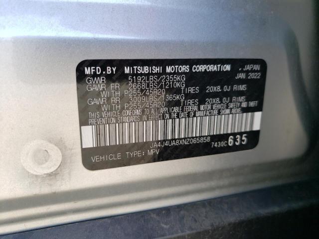 JA4J4UA8XNZ065858 Mitsubishi Outlander Se