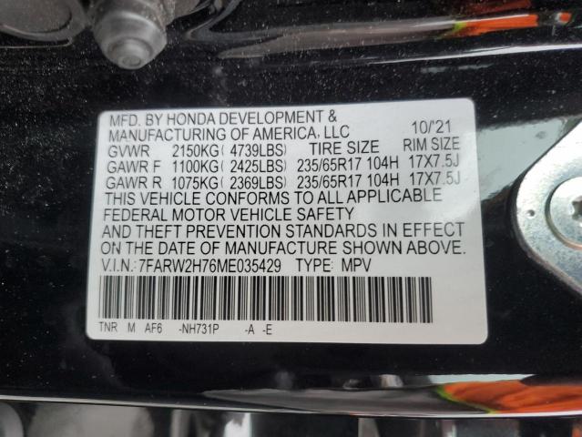 7FARW2H76ME035429 Honda CR-V SE
