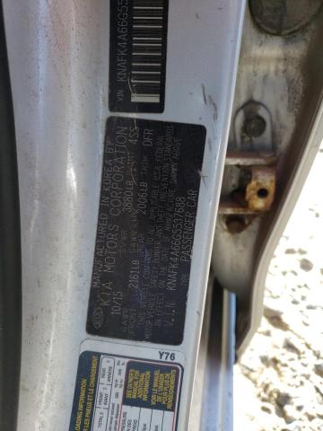 KNAFK4A66G5537688 KIA FORTE LX