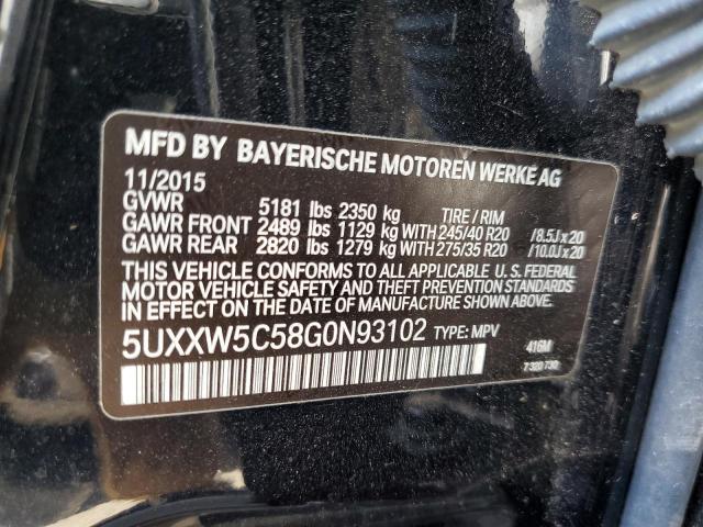 2016 BMW X4 XDRIVE3 - 5UXXW5C58G0N93102