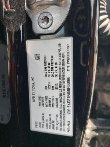 5YJ3E1EA5NF368995 2022 TESLA MODEL 3