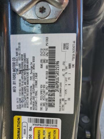 3FA6P0LU7GR125596 Ford Fusion Se Hybrid