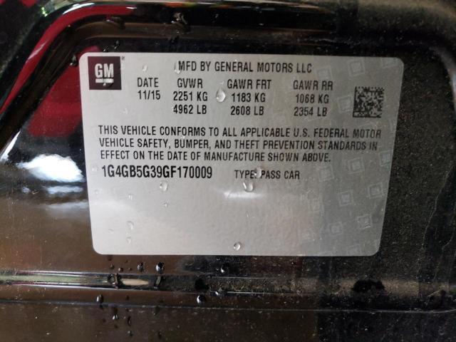 1G4GB5G39GF170009 Buick Lacrosse