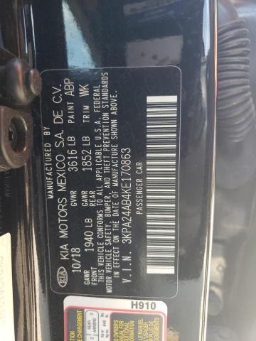 3KPA24AB4KE170863 KIA RIO S