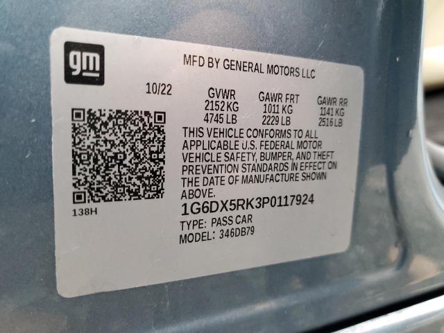 1G6DX5RK3P0117924 Cadillac CT5 LUXURY