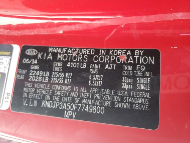 KNDJP3A50F7749800 KIA SOUL +