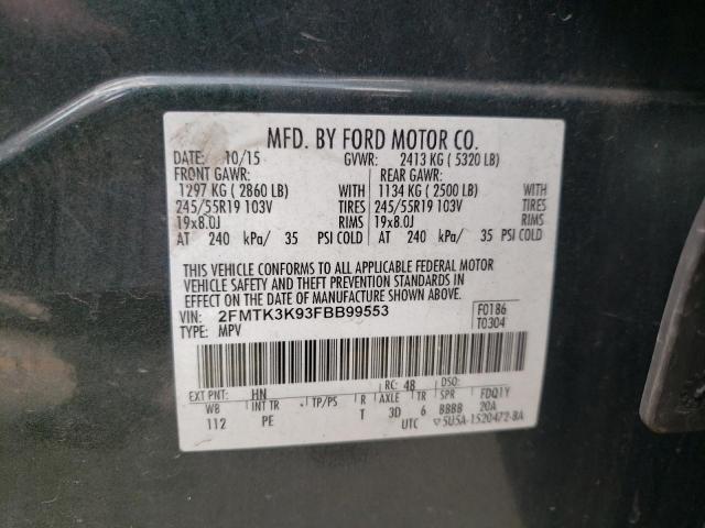 2FMTK3K93FBB99553 2015 FORD EDGE - Image 13