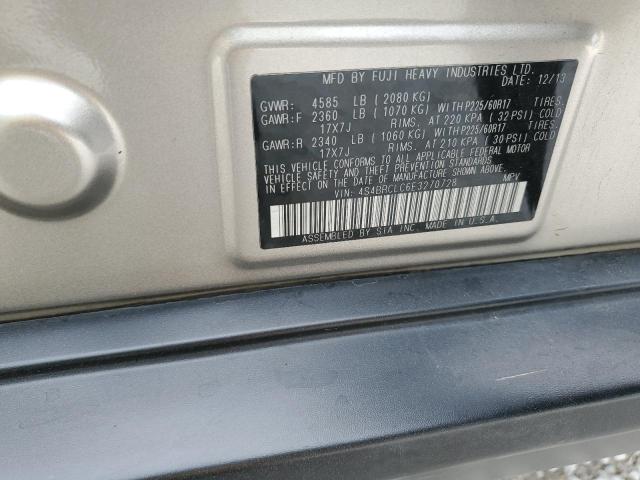 4S4BRCLC6E3270728 Subaru Outback 2.5i Limited