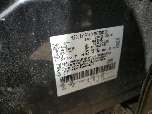 2FMPK4AP4KBC44016 Ford EDGE ST
