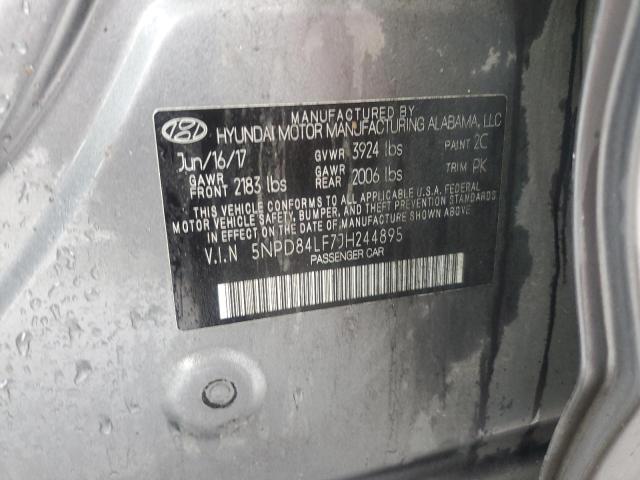 5NPD84LF7JH244895 Hyundai ELANTRA SEL