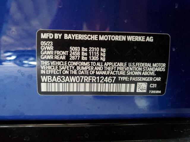 2024 BMW M440I GRAN - WBA63AW07RFR12467