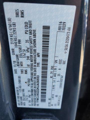 1FMCU9GD2KUA36553 2019 FORD ESCAPE, photo no. 14