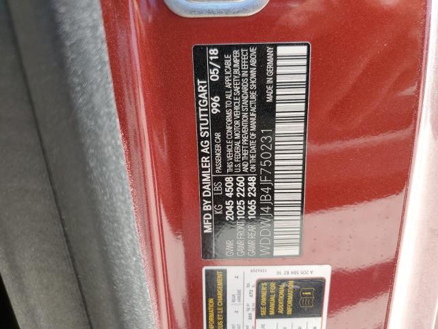 WDDWJ4JB4JF750231 Mercedes-Benz C 300