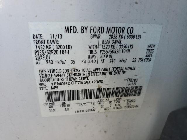 1FM5K8GT7EGB02050 Ford EXPLORER SPORT