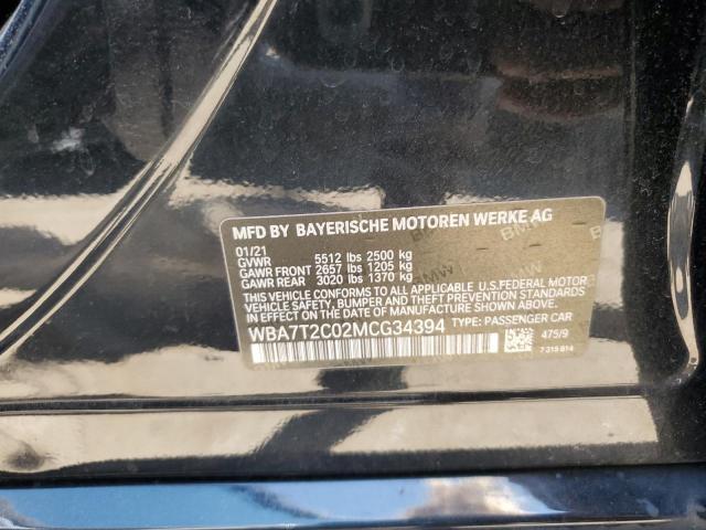 2021 BMW 740 I - WBA7T2C02MCG34394