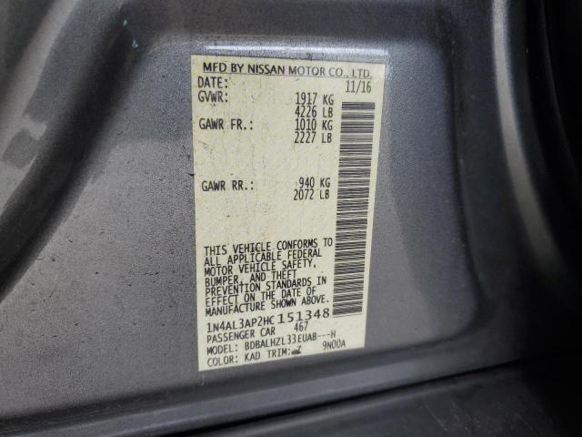 2017 NISSAN ALTIMA 2.5 - 1N4AL3AP2HC151348
