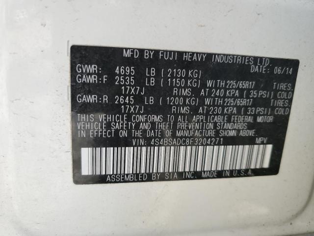 4S4BSADC8F3204271 Subaru Outback 2.5i Premium