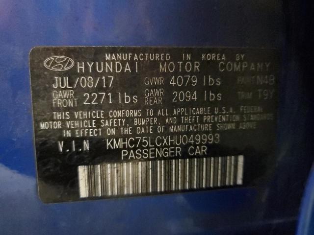 2017 HYUNDAI IONIQ SEL - KMHC75LCXHU049993