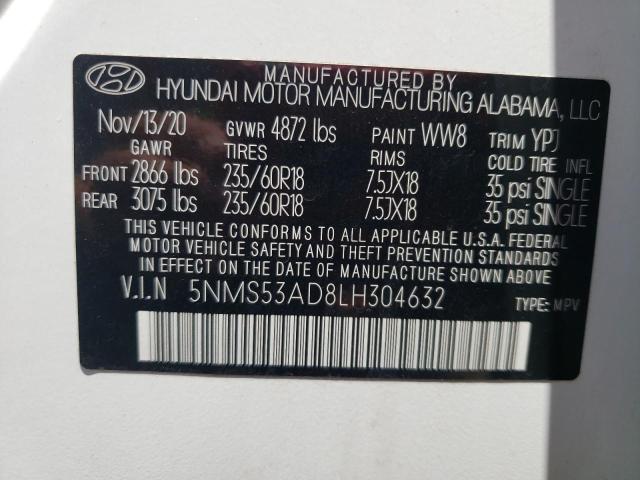 2020 HYUNDAI SANTA FE L - 5NMS53AD8LH304632