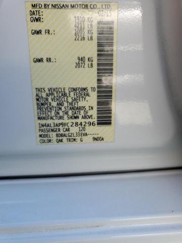 1N4AL3AP9FC284296 Nissan ALTIMA 2.5
