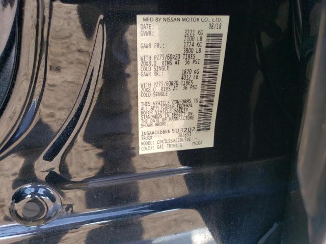 2019 NISSAN TITAN PLAT - 1N6AA1E66KN503202