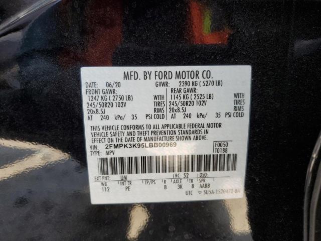 2FMPK3K95LBB00969 Ford Edge Titanium