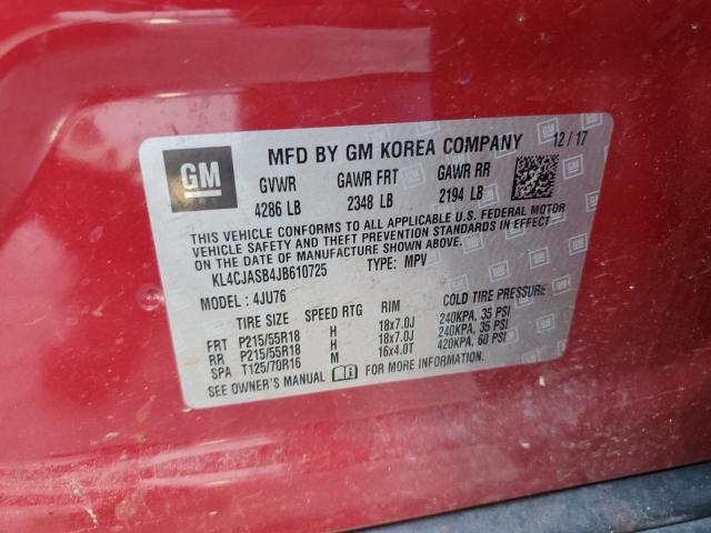 2018 BUICK ENCORE PRE - KL4CJASB4JB610725