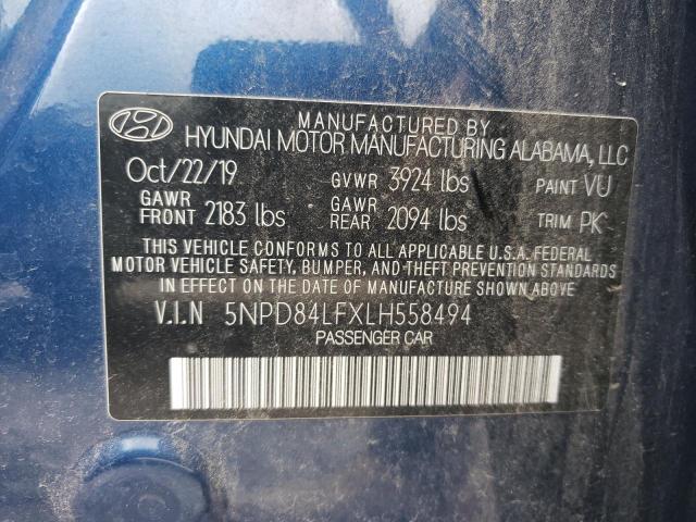 5NPD84LFXLH558494 | 2020 HYUNDAI ELANTRA SE