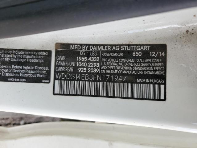 WDDSJ4EB3FN171947 Mercedes-Benz CLA 250