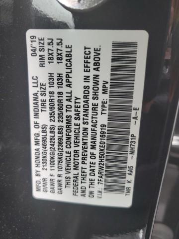 7FARW2H50KE016919 Honda CR-V EX