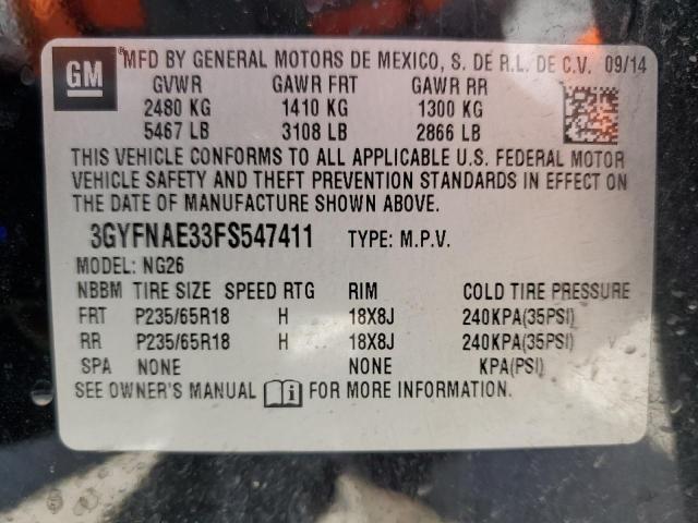 3GYFNAE33FS547411 Cadillac SRX