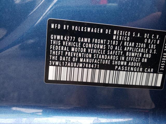 2018 VOLKSWAGEN GOLF SPORT - 3VWL17AU8JM768471