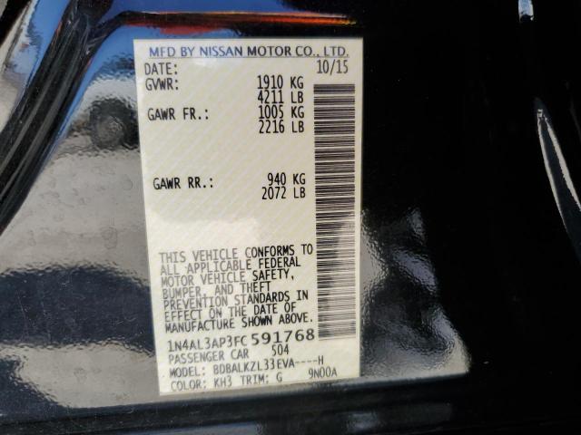 1N4AL3AP3FC591768 Nissan ALTIMA 2.5