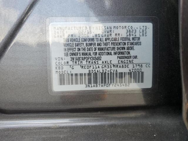 3N1AB7AP0FY245482 Nissan SENTRA S
